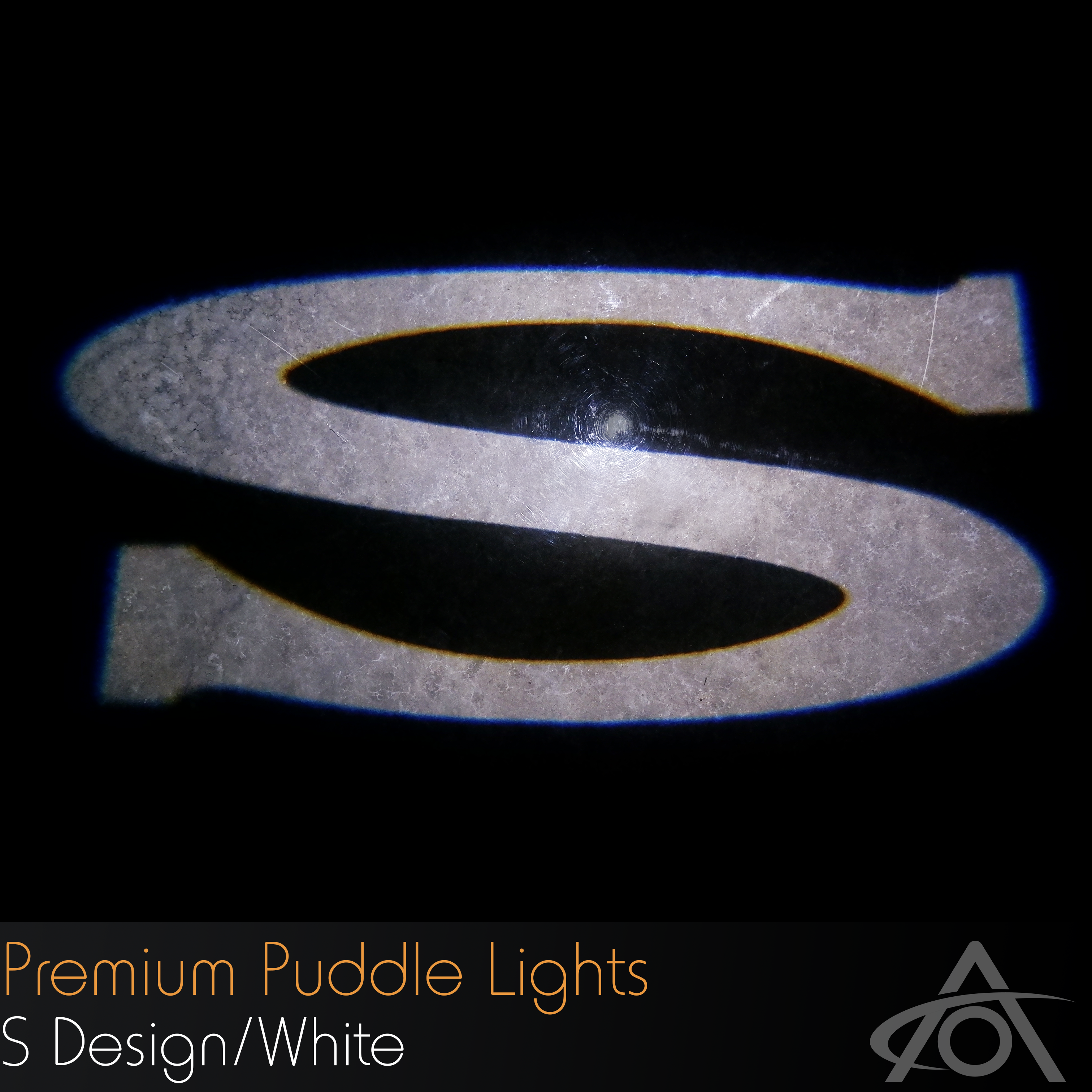 "S" Ultra-Bright LED Premium Puddle Lights (white, pair)
