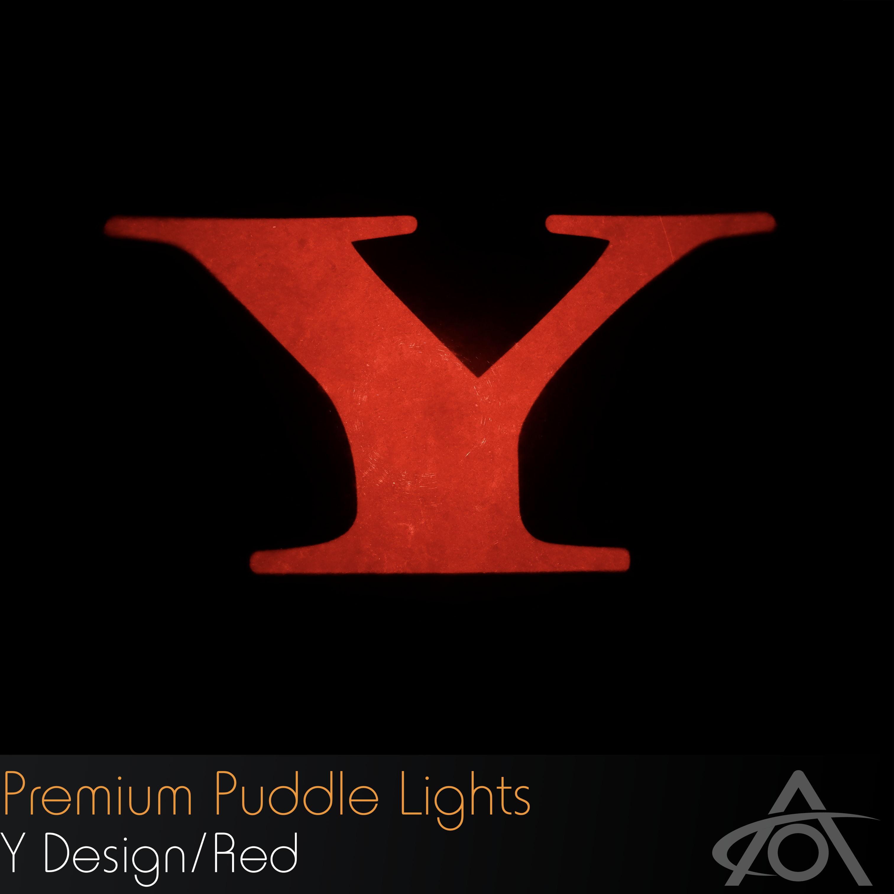 "Y" Ultra-Bright LED Premium Puddle Lights (red, pair)