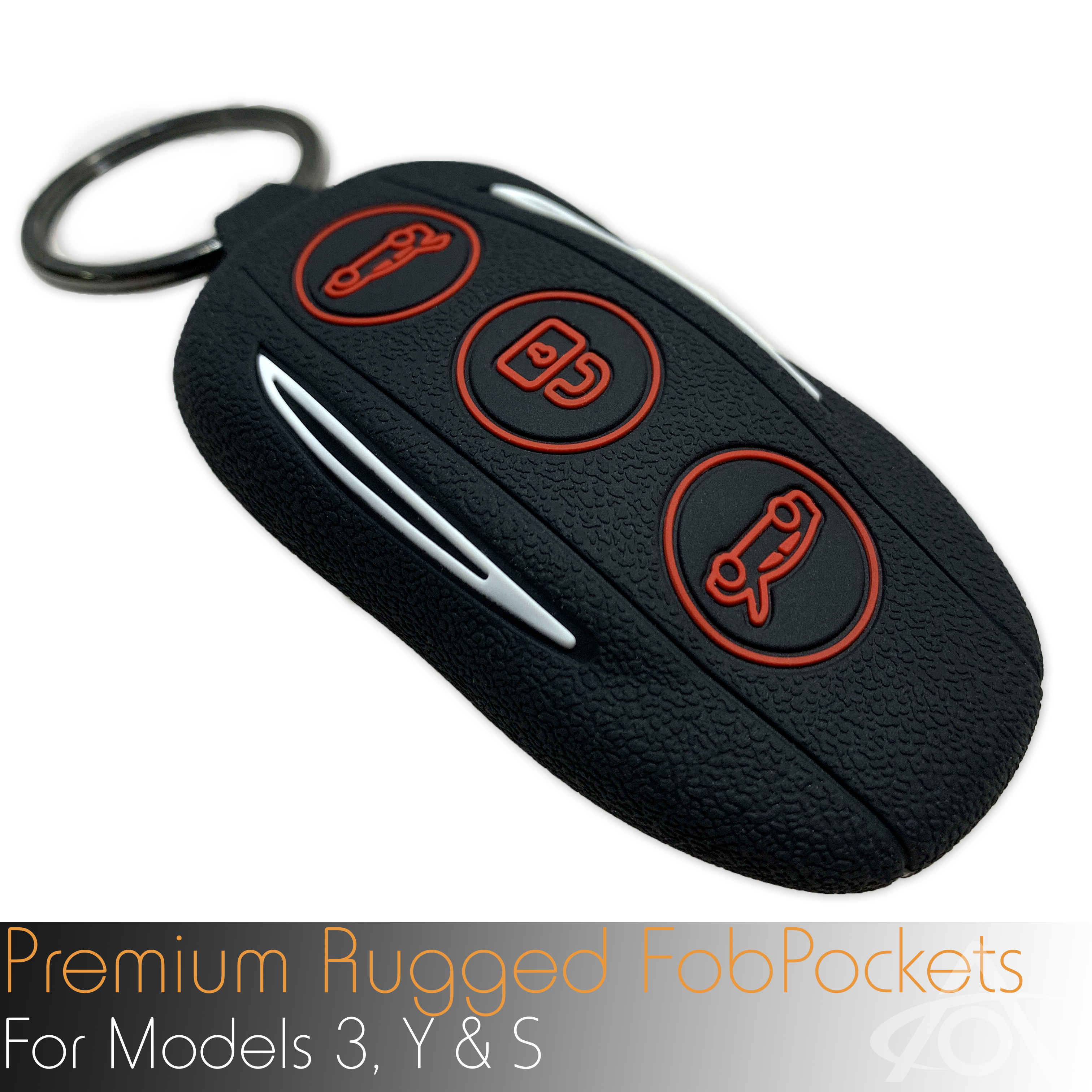 Premium Rugged Silicone FobPocket (Model S, Y & 3)