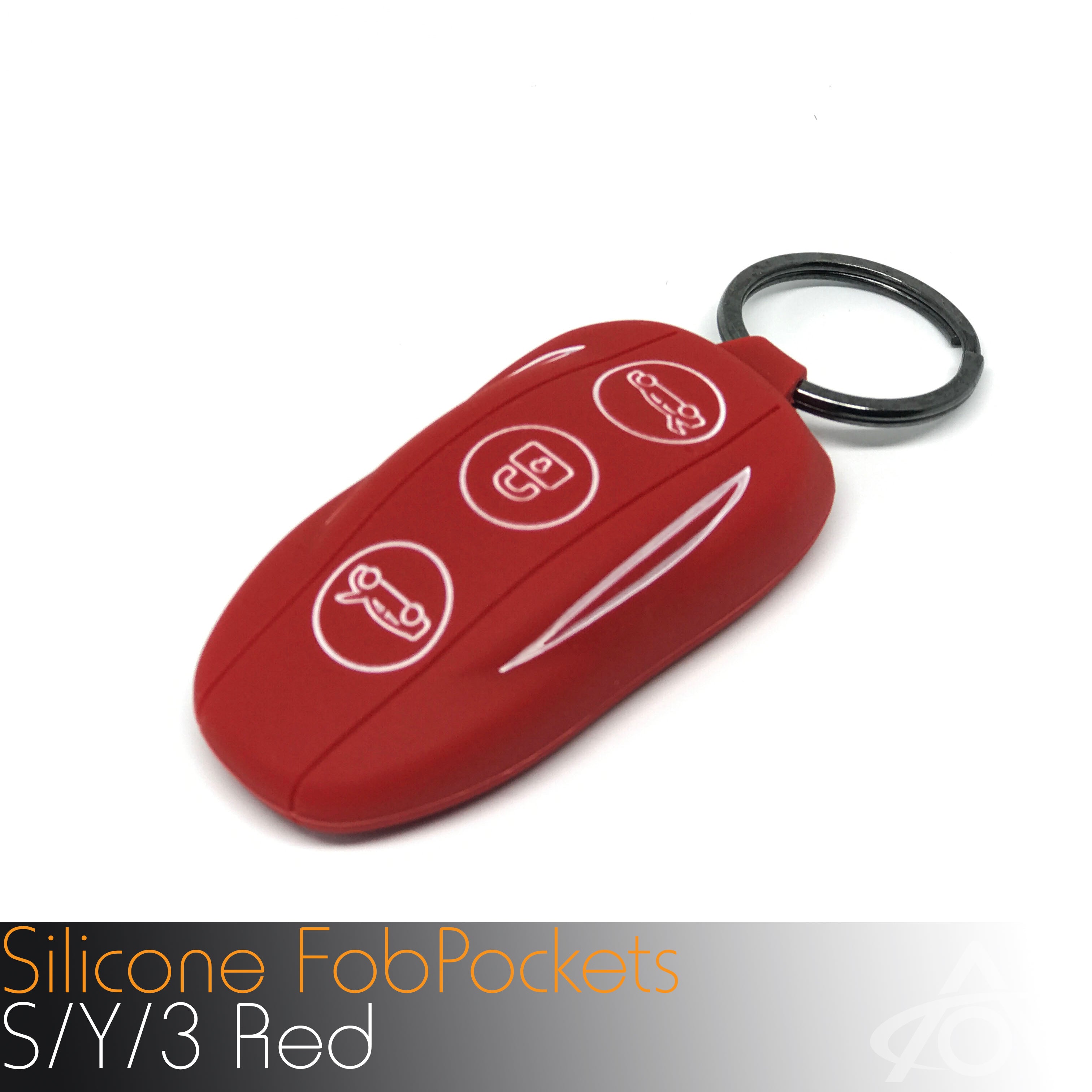  for Tesla Key Card Holder Model Y Silicone Protector Key Chain  for Tesla Model 3 Model Y Accessories Tesla Model 3 Model Y Key car  accessories (Black/Red) : Automotive