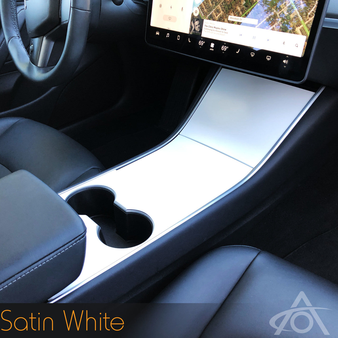 Vinyl Center Console Wrap for Tesla Model Y & 3