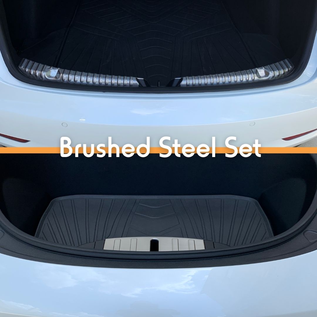 Brushed Steel Sill Protector Set