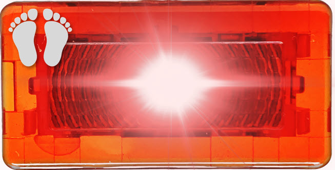 Red Ultrabright Footwell Light for Tesla Vehicles