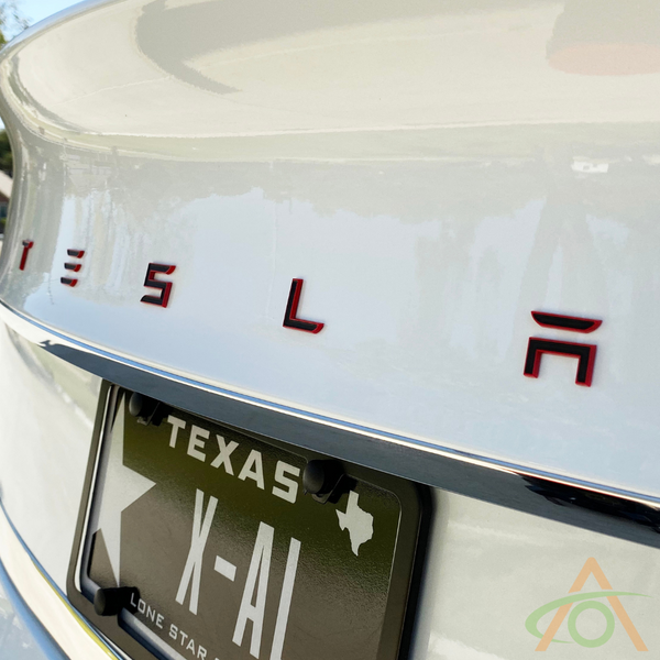 Bling Tesla LOGO Front Grille Rear Trunk Emblem Door Roof Interior