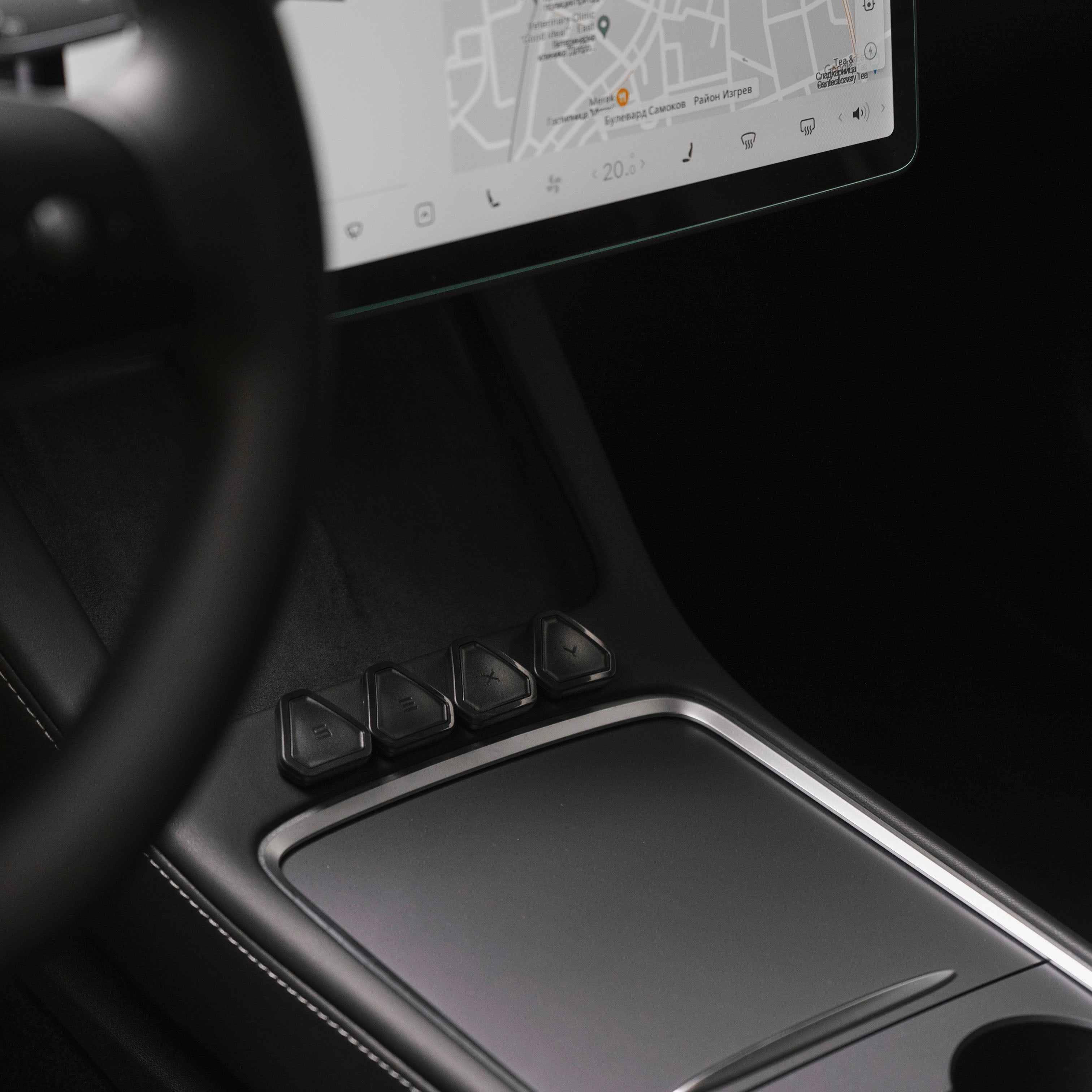 S3XY Buttons for your Tesla - center console