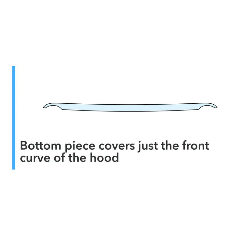 Hood PPF for Rivian R1T/R1S - bottom piece