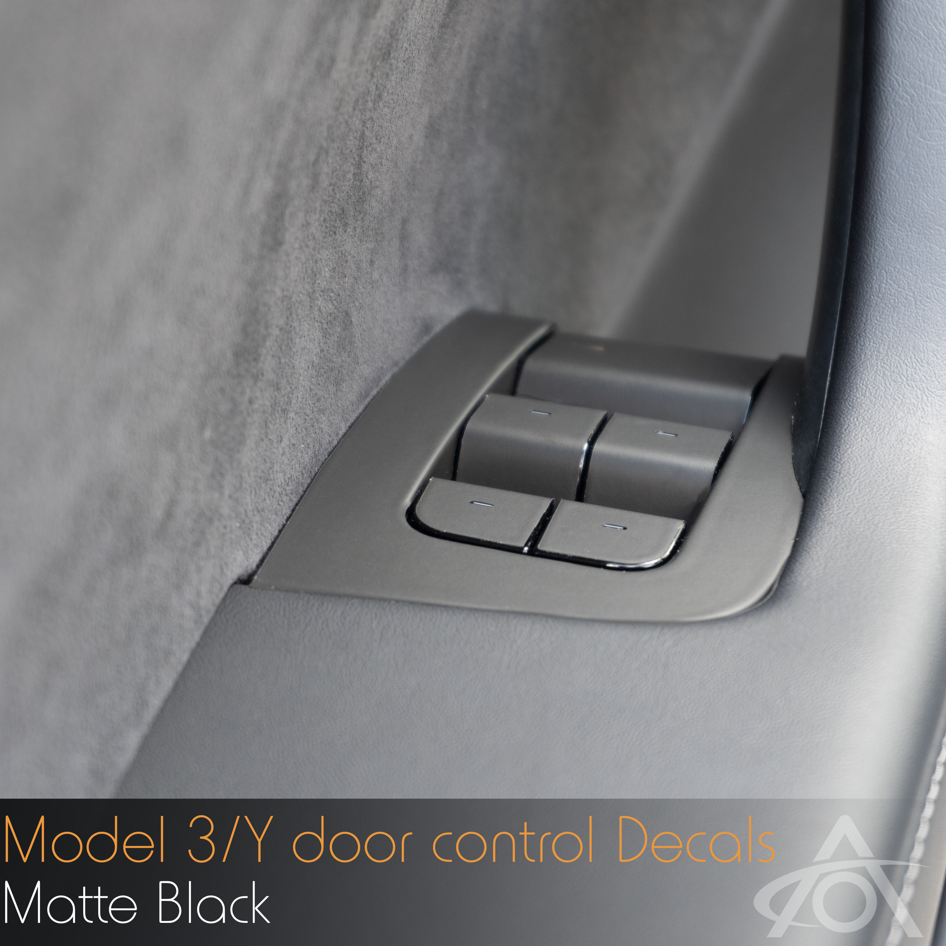 Window and Door Control Decals for Tesla Model 3 & Y