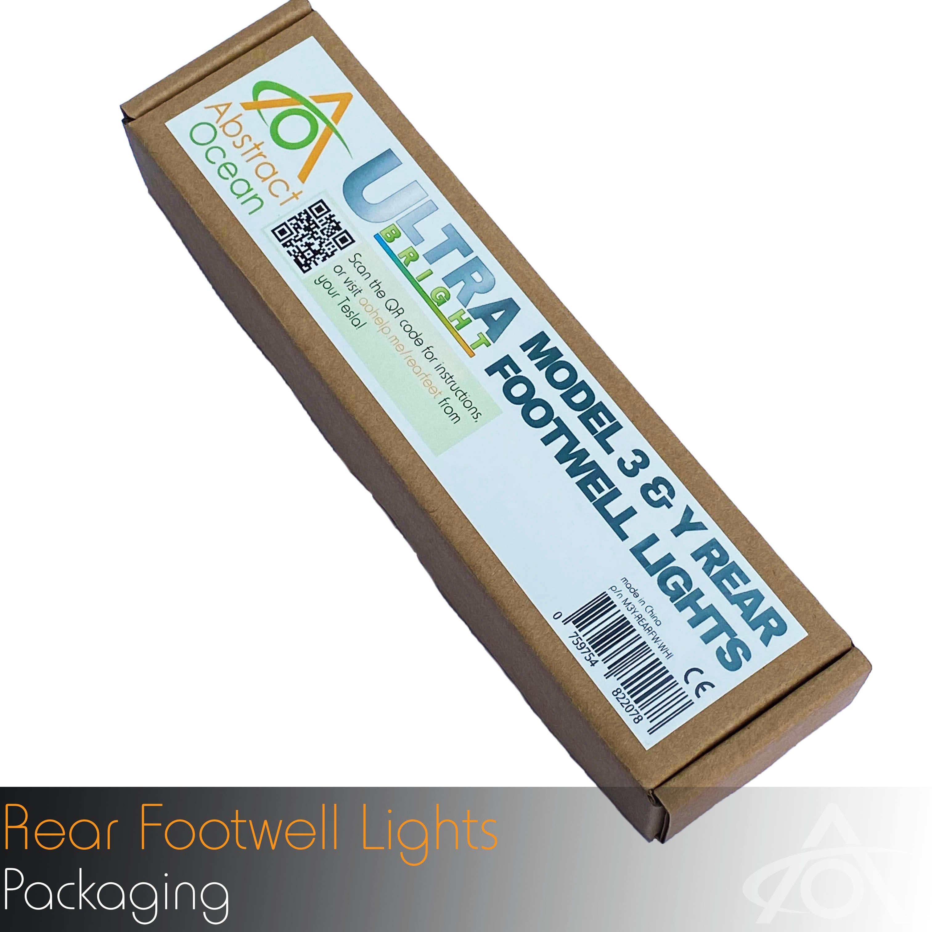 Premium Rear Footwell Lights for Model 3/Y