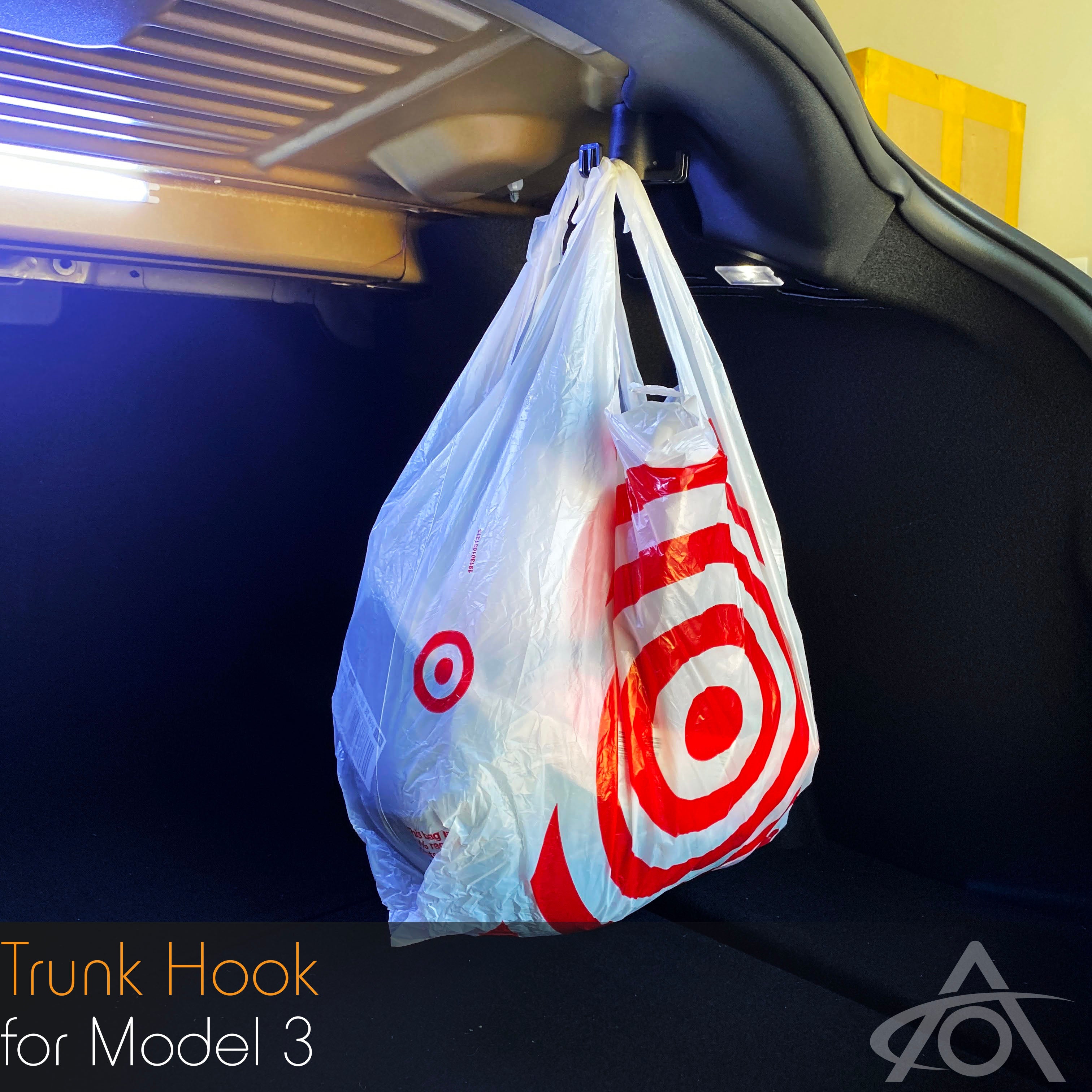  BASENOR Tesla Model 3 Trunk Grocery Bag Hook Trunk Hook  Accessories 2016-2024 GEN 2 : Automotive