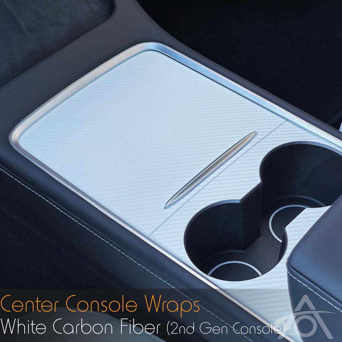 Center Console Vinyl Wrap for Model 3/Y (2nd Gen Console)